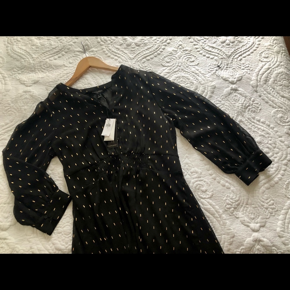 Festive Banana Republic Chiffon Dress